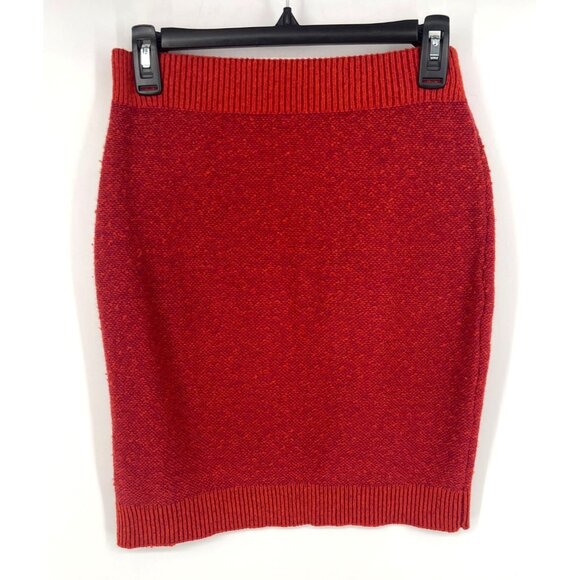 Anthropologie Moth Womens Wool Blend Textured Tweed Mini Skirt Size XS - Picture 3 of 5